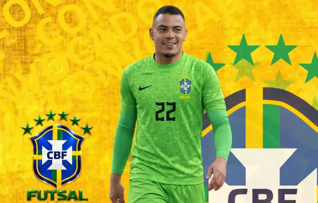 Goleiro de Franco da Rocha é convocado para a Seleção Brasileira de Futsal